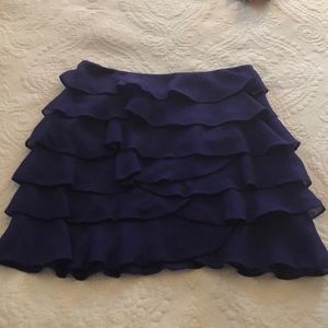 Karen Millen Blue Ruffle Skirt size 8